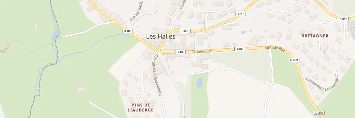 Plan du 505 Grande Rue aux Halles