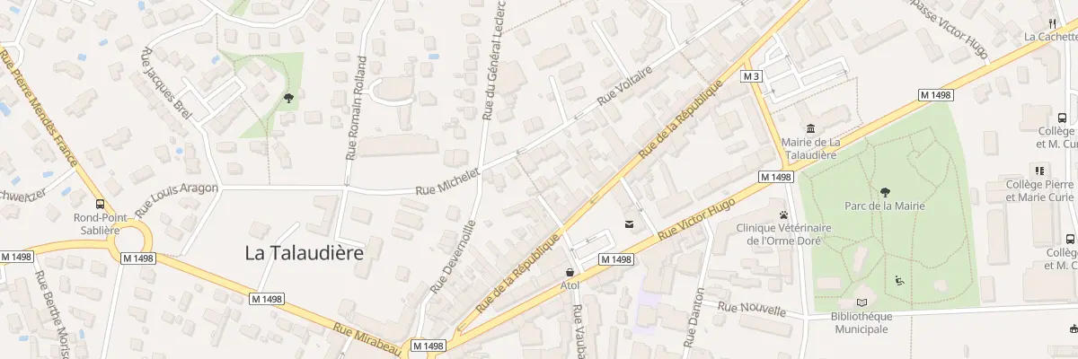 Plan du 6 Rue Voltaire à La Talaudière