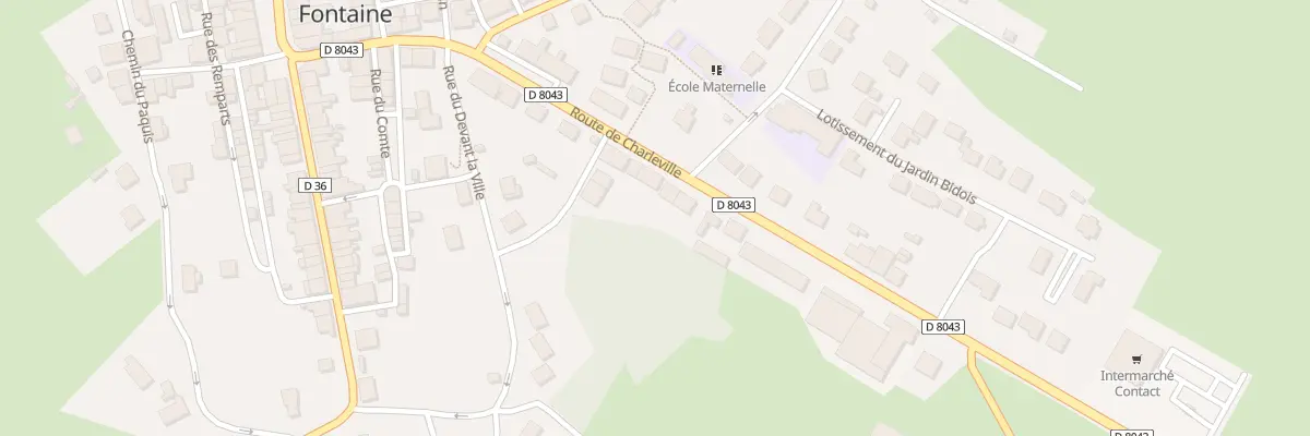 Plan du 24B Rte de Charleville à Maubert-Fontaine