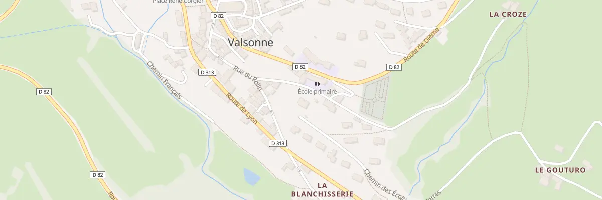 Plan du 5338 Le Rollin à Valsonne