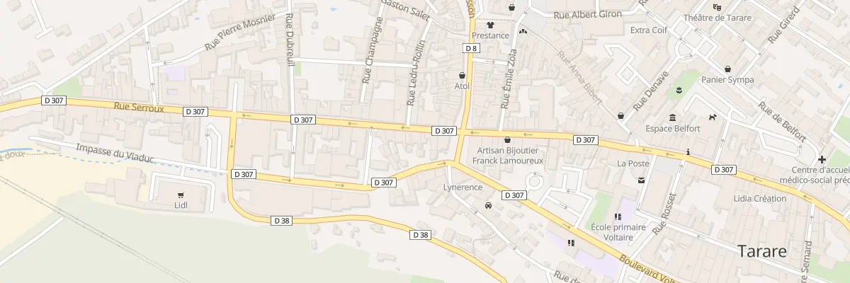 Plan du 31 Rue DE LA REPUBLIQUE à Tarare
