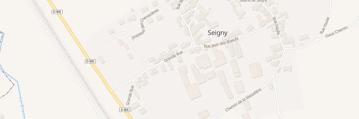 Plan du 15 Grande Rue à Seigny