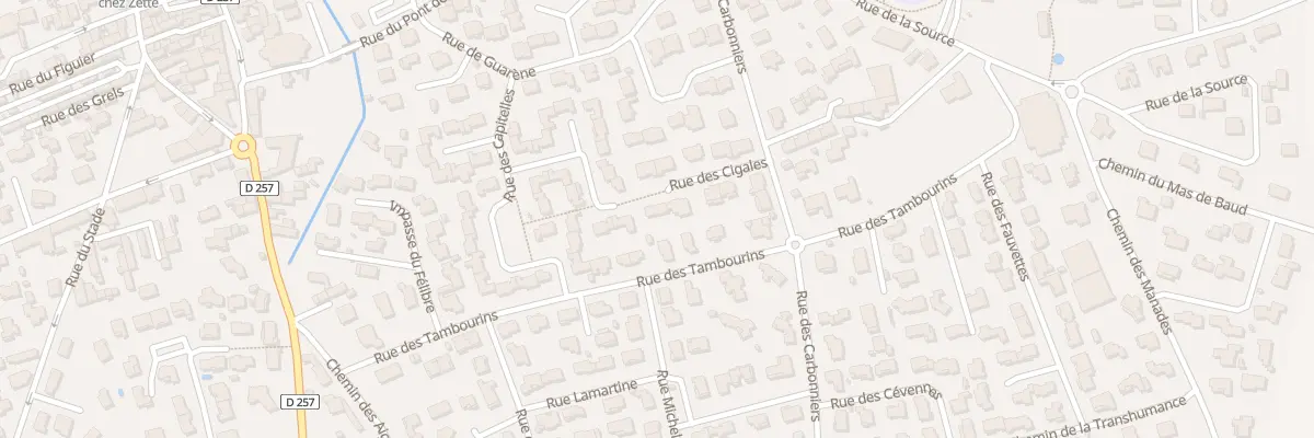 Plan du 16 Rue des Cigales à Bouillargues