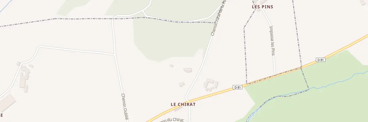 Plan du 5479 Le Chirat à Haute-Rivoire