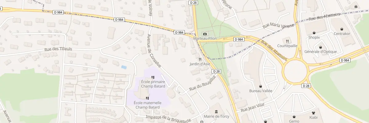 Plan du 76 Bd du Huit Mai 1945 à Torcy