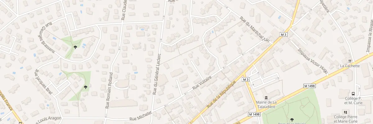 Plan du 15 Rue Voltaire à La Talaudière