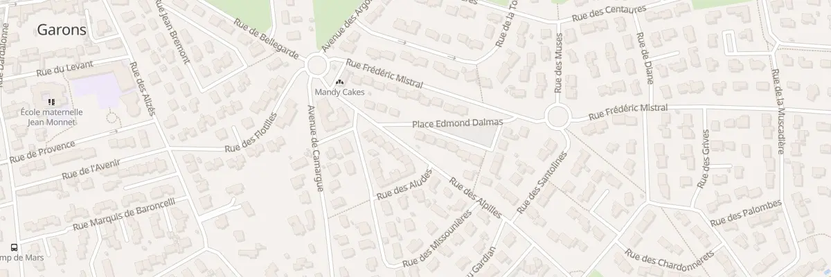 Plan du 2 Pl Edmond Dalmas à Garons