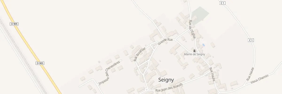 Plan du 2 Rue Bouthier à Seigny
