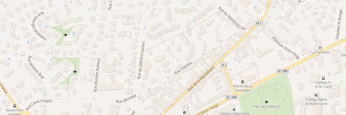 Plan du 13 Rue Voltaire à La Talaudière
