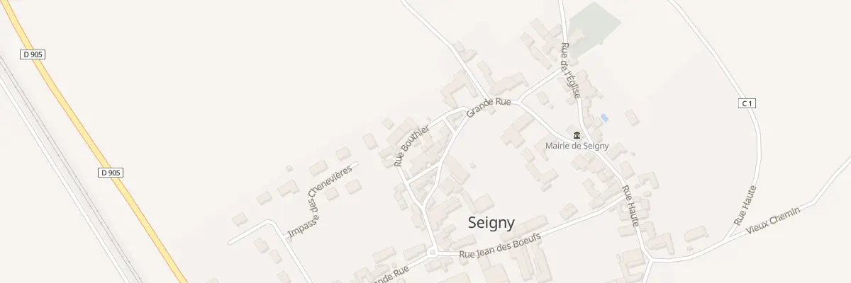 Plan du 5060 Village à Seigny