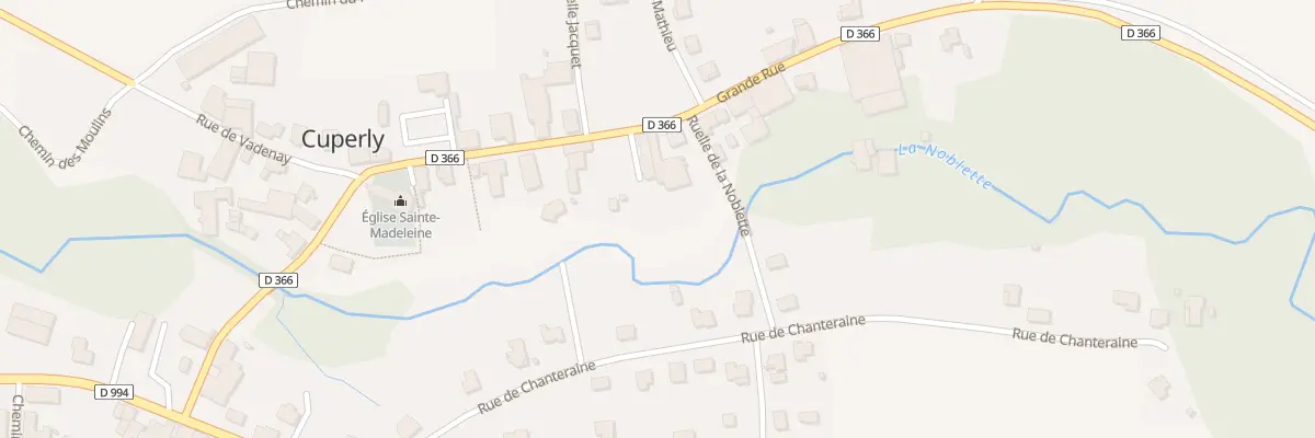 Plan du 18 Gr Grande Rue à Cuperly