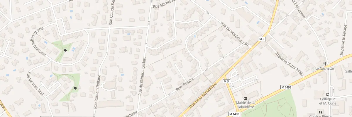 Plan du 17 Rue Voltaire à La Talaudière