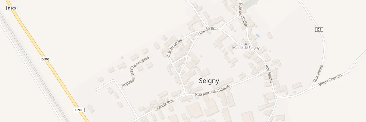 Plan du 12 Grande Rue à Seigny