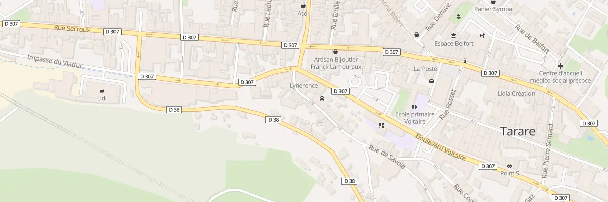 Plan du 19 Rue de Savoie à Tarare