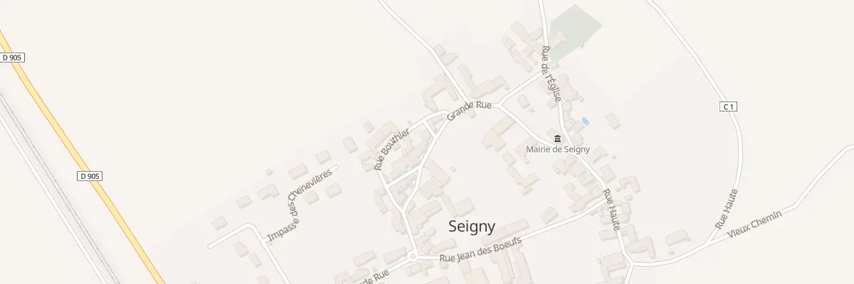 Plan du 6 Grande Rue à Seigny