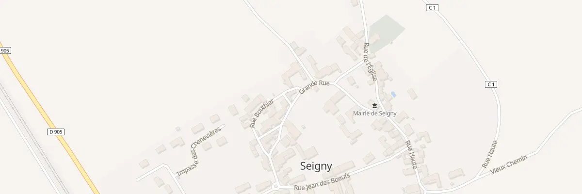 Plan du 4 Grande Rue à Seigny