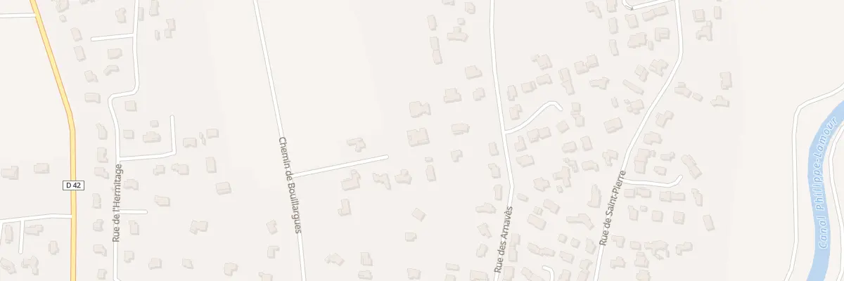 Plan du 322B Che de Bouillargues à Saint-Gilles