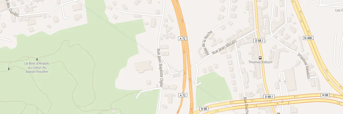 Plan du 20 Rue Jean Moulin à Saint-Étienne
