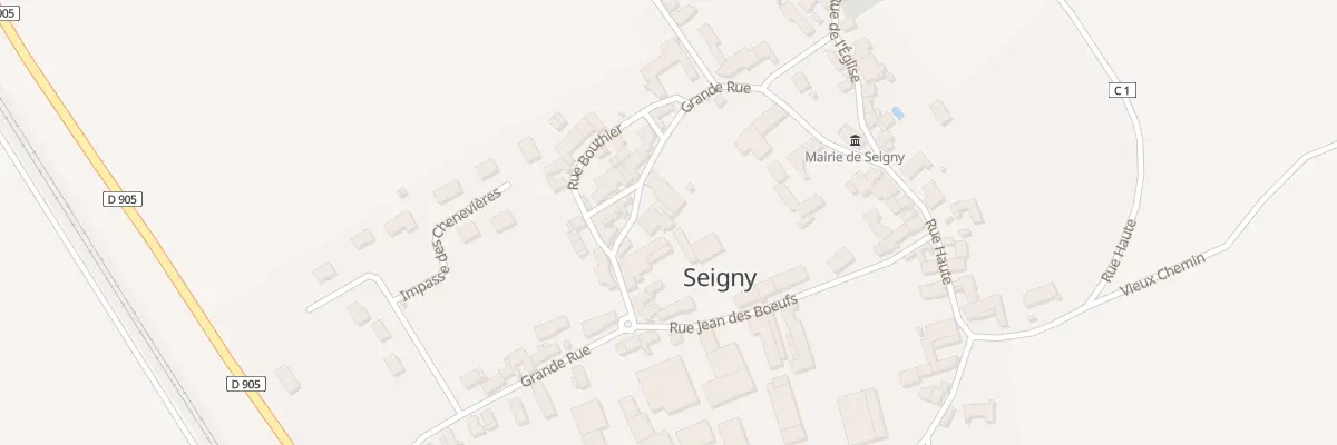 Plan du 5022 Grande Rue à Seigny