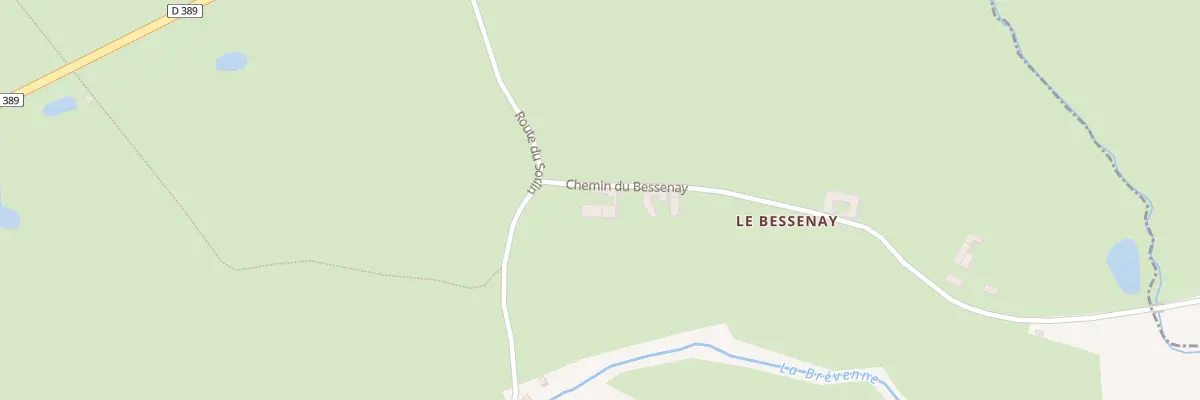 Plan du 60 Che du Bessenay à Meys