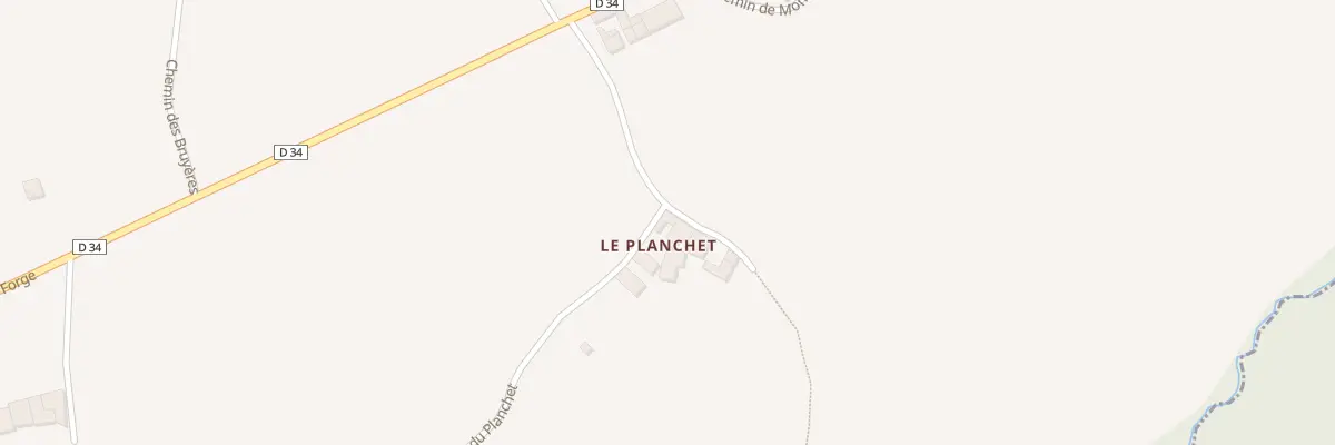 Plan du 1 Che du Planchet à Grézieu-le-Marché