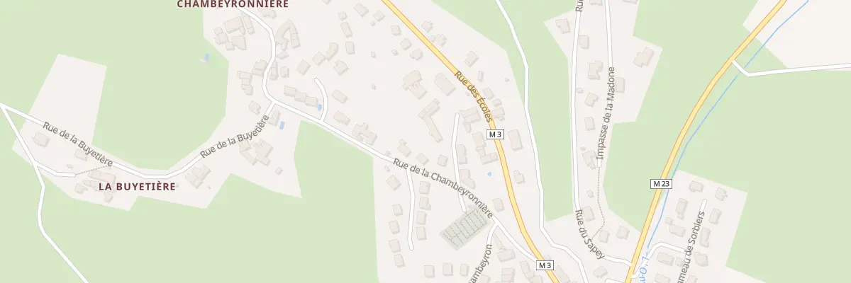 Plan du 8 Rue de la Chambeyronnière à Sorbiers