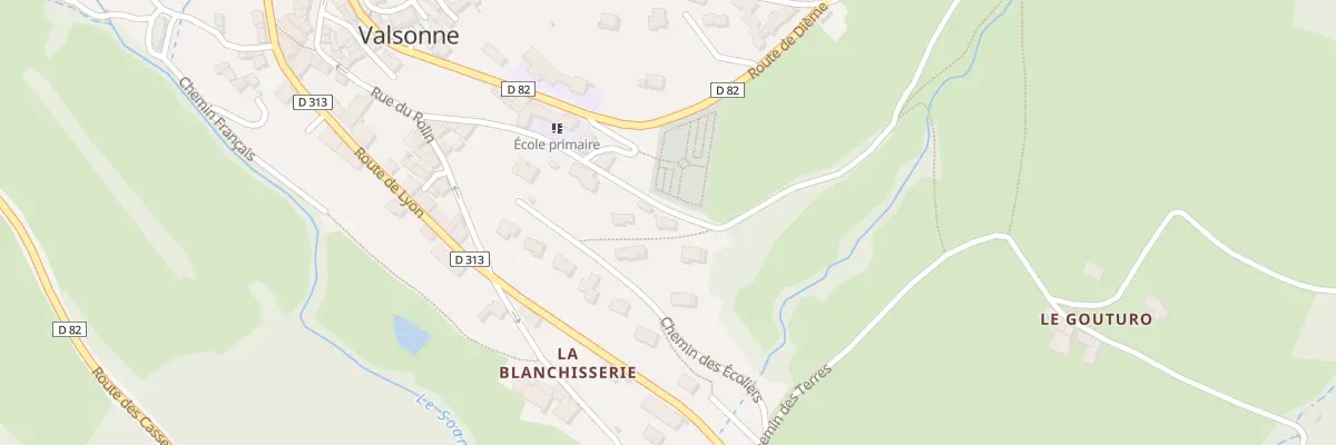 Plan du 5349 Le Rollin à Valsonne