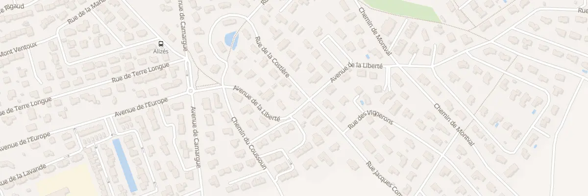 Plan du 1 Rue de la Costière à Garons