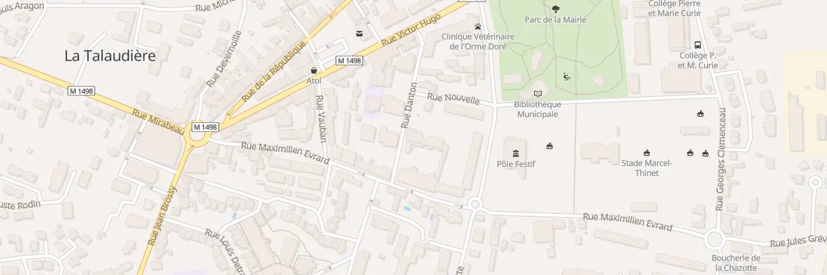 Plan du 15 Rue Danton à La Talaudière