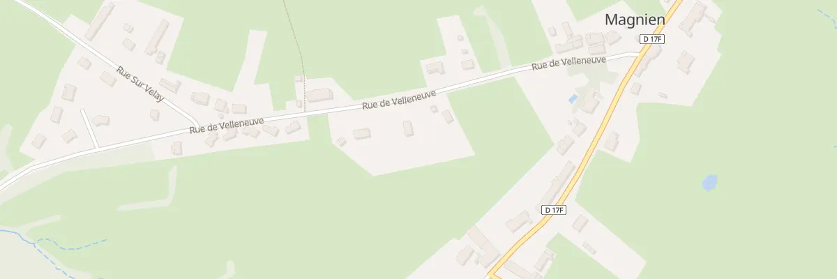 Plan du 7 Rue de Velleneuve à Magnien