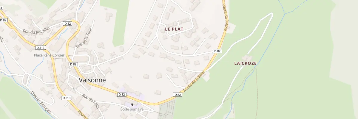 Plan du 5251G Le Plat à Valsonne