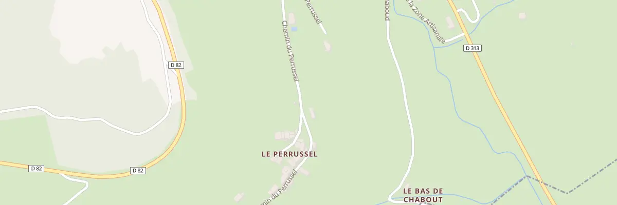 Plan du 1033 Che du Perrussel à Valsonne