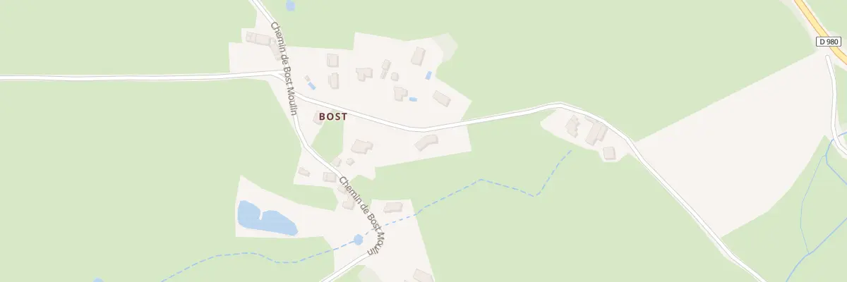 Plan du 5367 Bost à Gourdon