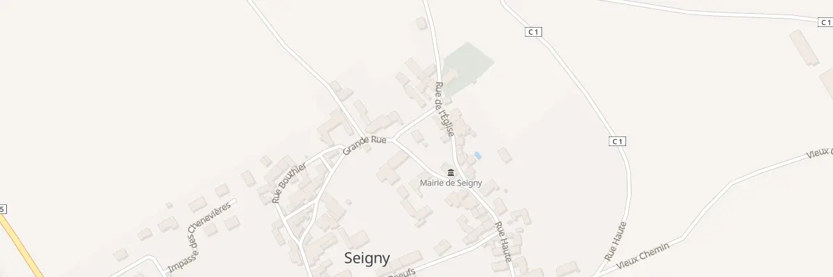 Plan du 1 Rue Vaudin à Seigny