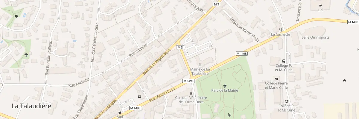 Plan du 22 Rue de la République à La Talaudière