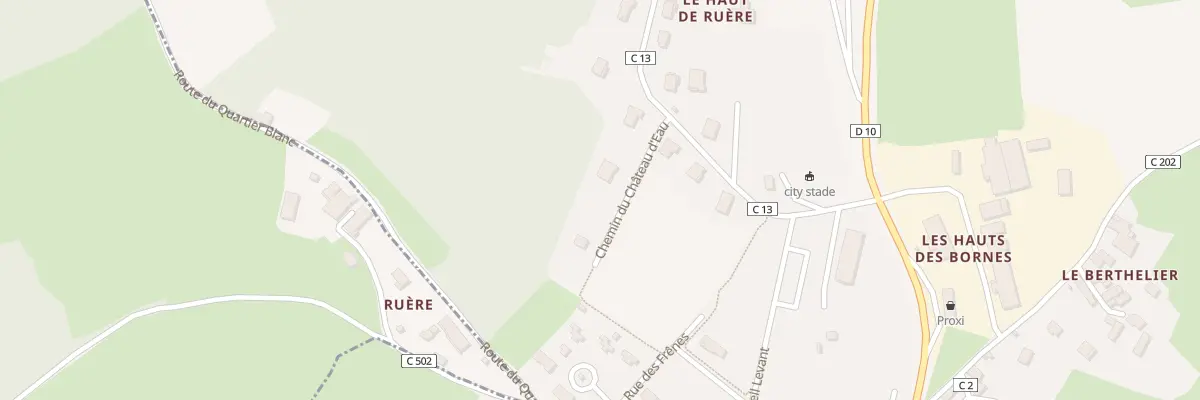 Plan du 5078D Le Haut de Ruere à Propières