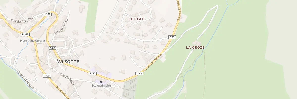 Plan du 81 Che des Ecureuils à Valsonne