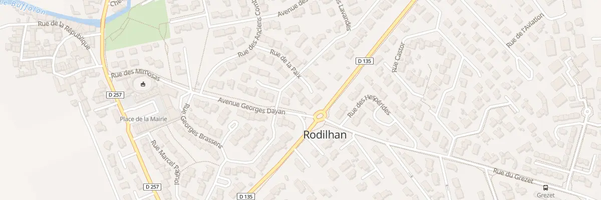 Plan du 12 Rue de la Paix à Rodilhan