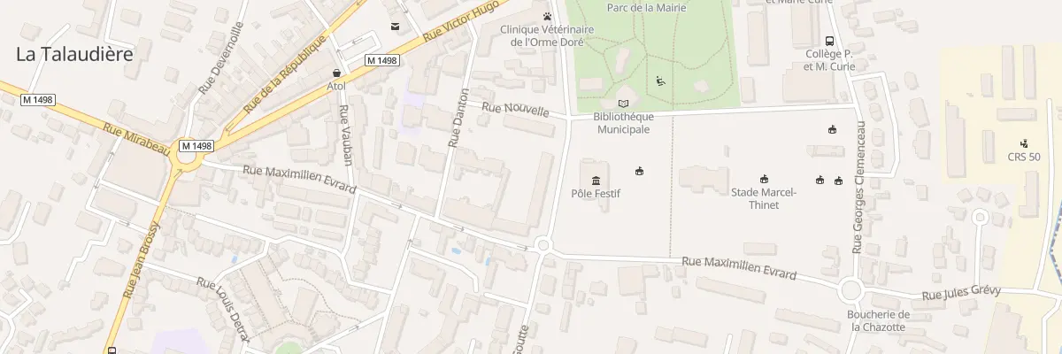 Plan du 8 Rue du Stade à La Talaudière