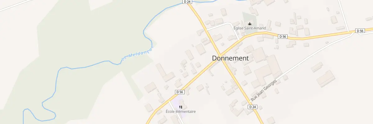 Plan du 6 Rue du Bois Mary à Donnement