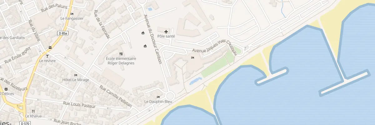 Plan du 2 Av Cdt Jacques Y Cousteau à Saintes-Maries-de-la-Mer
