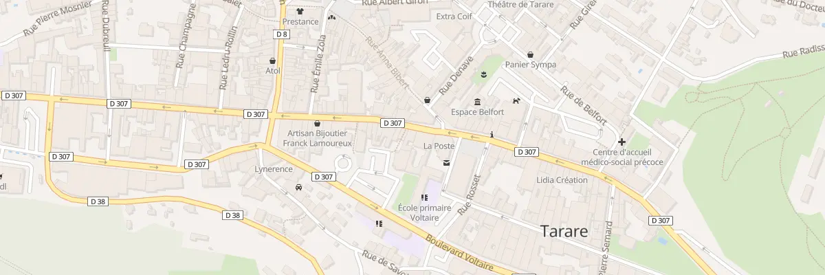 Plan du 75 Rue DE LA REPUBLIQUE à Tarare