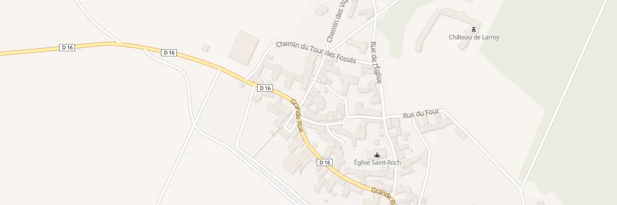 Plan du 2 Rue du Château à Larrey