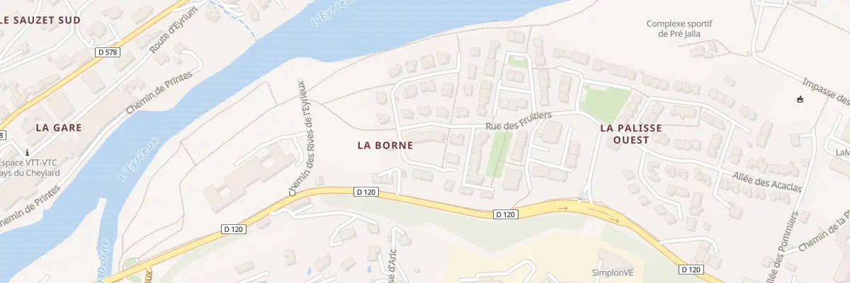 Plan du 25 Rue des Fruitiers au Cheylard