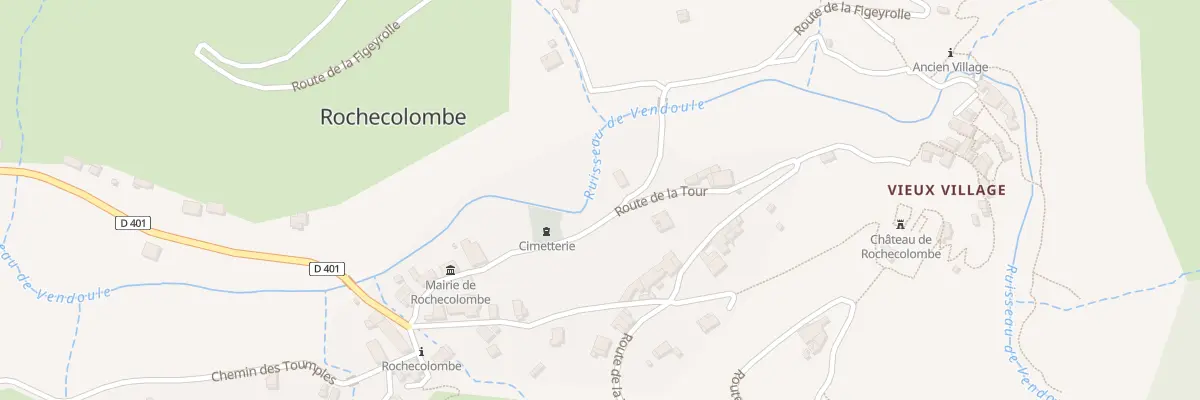 Plan du 5101 Rochecolombe à Rochecolombe