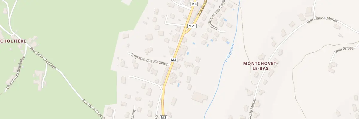 Plan du 8 Rue des Écoles à Sorbiers