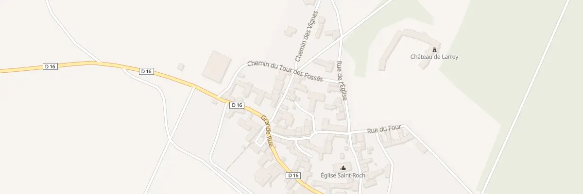Plan du 4 Rue du Château à Larrey