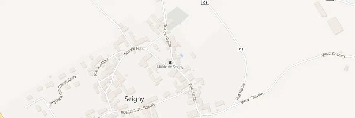 Plan du 2 Rue de l’Eglise à Seigny
