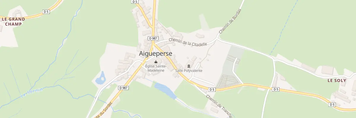 Plan du 5003 Le Bourg à Aigueperse