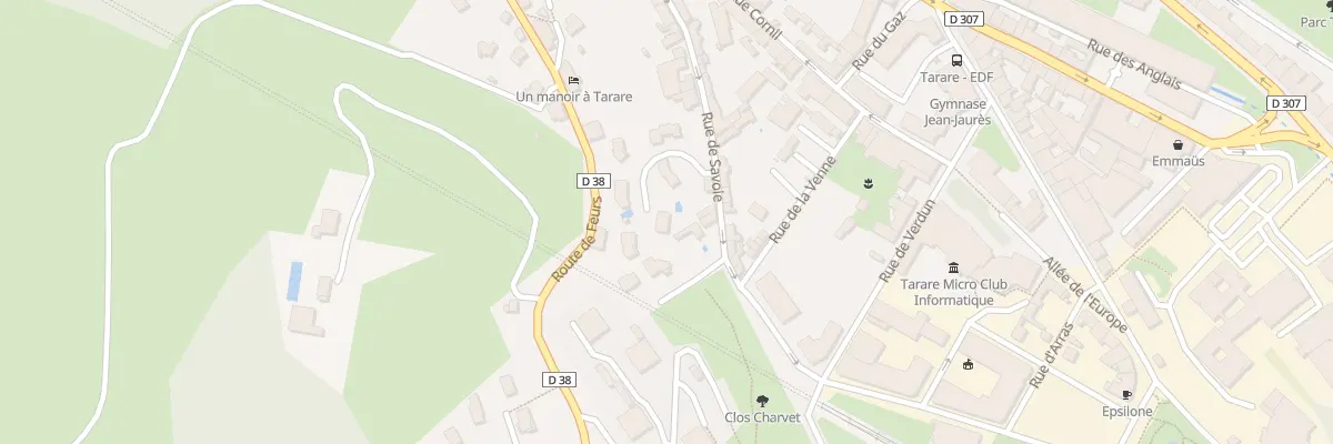 Plan du 63 Rue de Savoie à Tarare